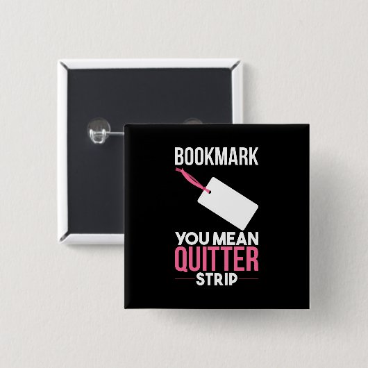 Bladwijzer U bedoelt een korte reis Vierkante Button 5,1 Cm (Voorkant /achterkant)