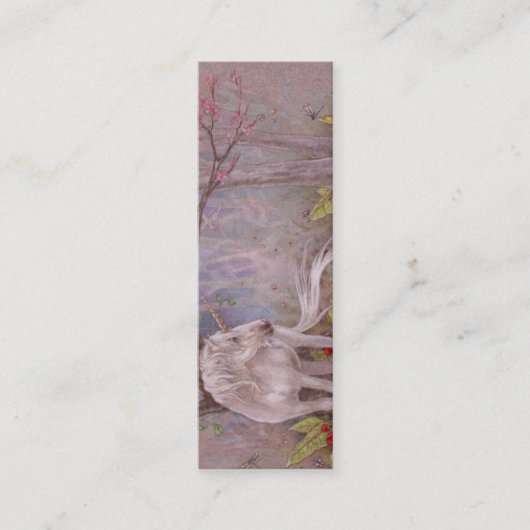 BLADWIJZER - Unicorn Mini Visitekaartje (Voorkant)