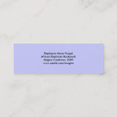 Bladwijzer van Afrikaanse olifanten Mini Visitekaartje (Achterkant)