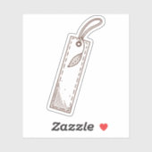 bladwijzer van ambachtelijk papier met textuur sticker (Vel)