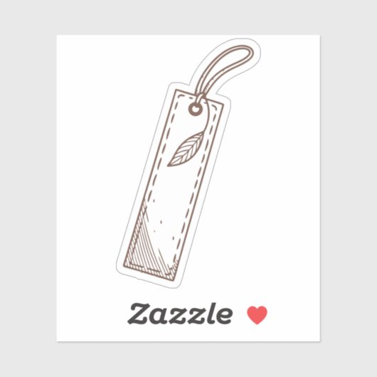 bladwijzer van ambachtelijk papier met textuur sticker (Vel)