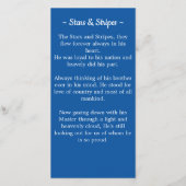 Bladwijzer van de Amerikaanse Gebedsvlag (Achterkant)