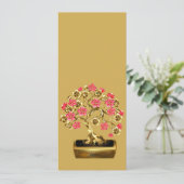 Bladwijzer van de goudroze Bonsai-boom (Staand voorkant)