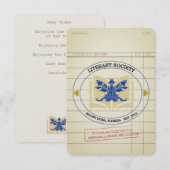 Bladwijzer van de literaire samenleving (Voorkant / Achterkant)