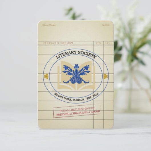 Bladwijzer van de literaire samenleving (Staand voorkant)