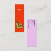 Bladwijzer van de slak mini visitekaartje (Voorkant / Achterkant)