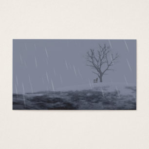 Bladwijzer van de winterkoude visitekaartje