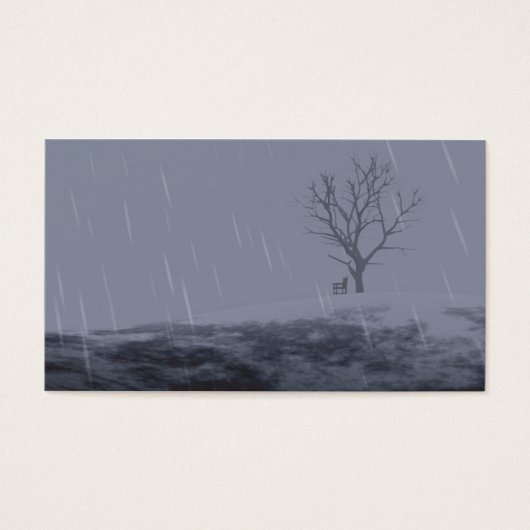 Bladwijzer van de winterkoude visitekaartje (Voorkant)