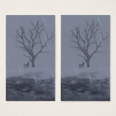 Bladwijzer van de winterkoude visitekaartjes (Voorkant /achterkant)