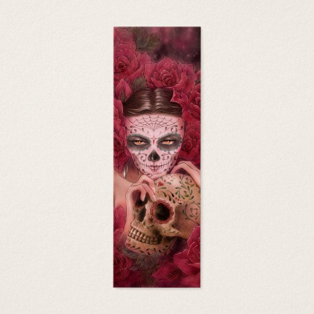 Bladwijzer van Dia de los Muertos Mini Visitekaartjes (Voorkant)