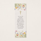 Bladwijzer van het Gebed van de Orthodoxe Bloemen Mini Visitekaartjes (Achterkant)