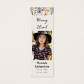 Bladwijzer van het Gebed van de Orthodoxe Bloemen Mini Visitekaartjes (Voorkant)