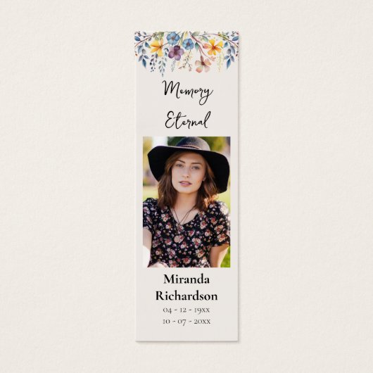 Bladwijzer van het Gebed van de Orthodoxe Bloemen Mini Visitekaartjes (Voorkant)