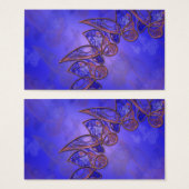 Bladwijzer van koperbutterflies visitekaartjes (Voorkant /achterkant)