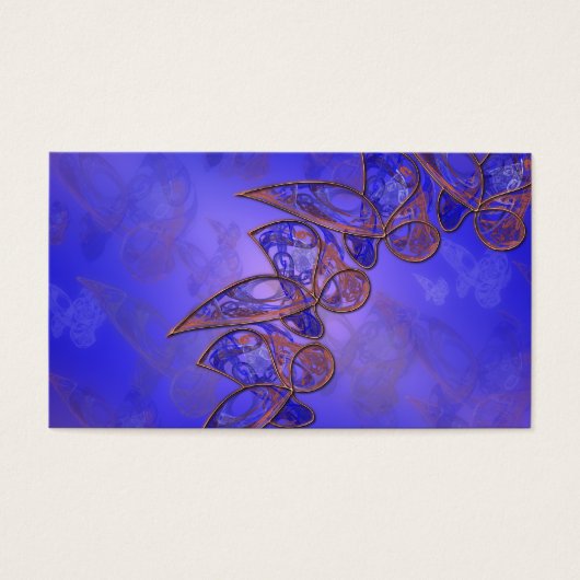 Bladwijzer van koperbutterflies visitekaartjes (Voorkant)