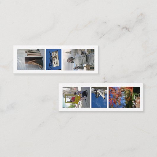 Bladwijzer van lezer mini visitekaartje (Voorkant / Achterkant)