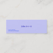 Bladwijzer van loven en vissen mini visitekaartje (Achterkant)