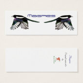 Bladwijzer van Magpies Mini Visitekaartjes (Voorkant /achterkant)