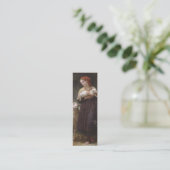 Bladwijzer van Newborn Lamb door William Bouguerea Mini Visitekaartje (Staand voorkant)