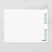 Bladwijzer van Nuthatch Bird Briefkaart (Achterkant)