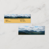 Bladwijzer van panoramisch gebergte mini visitekaartje (Voorkant / Achterkant)