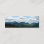 Bladwijzer van panoramisch gebergte mini visitekaartje (Achterkant)