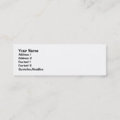 Bladwijzer van theekoekjes mini visitekaartje (Achterkant)