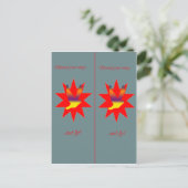 Bladwijzer van vliegende vogels briefkaart (Staand voorkant)