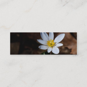 Bladwijzer van wilde bloemen / Kaart Mini Visitekaartje