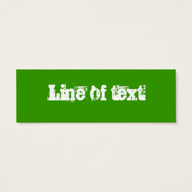 Bladwijzer van witte schapen mini visitekaartjes (Achterkant)