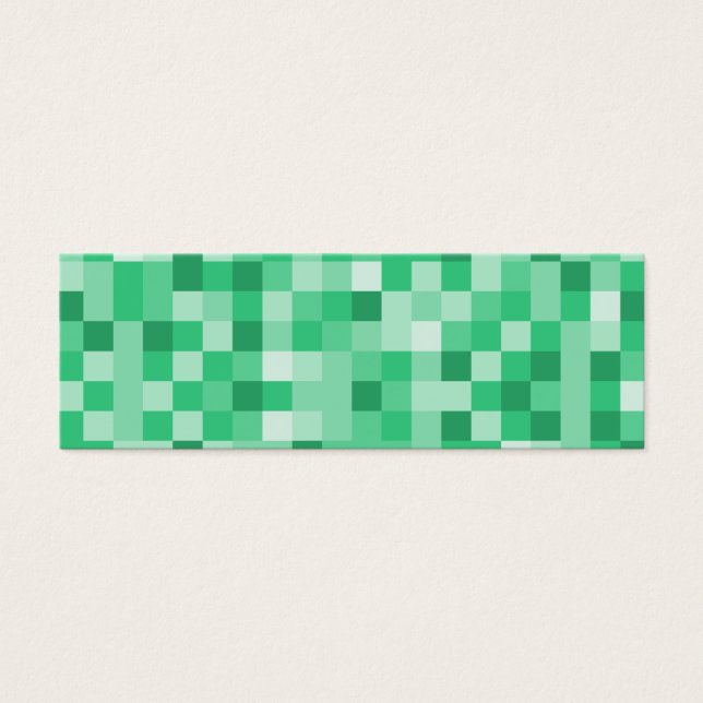 Bladwijzer vierkant patroonpatroon mini visitekaartjes (Voorkant)