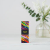 Bladwijzer Visitekaartje Colorful digital art spla (Staand voorkant)