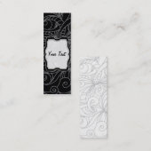 Bladwijzer Visitekaartje Floral abstracte achtergr (Voorkant / Achterkant)