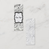 Bladwijzer Visitekaartje Floral abstracte achtergr (Voorkant / Achterkant)