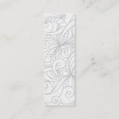 Bladwijzer Visitekaartje Floral abstracte achtergr (Achterkant)