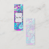 Bladwijzer Visitekaartje Floral abstracte achtergr (Voorkant / Achterkant)