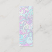 Bladwijzer Visitekaartje Floral abstracte achtergr (Achterkant)