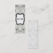 Bladwijzer Visitekaartje Floral abstracte achtergr (Voorkant / Achterkant)