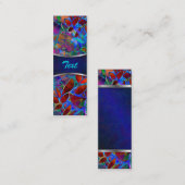 Bladwijzer Visitekaartje Floral Glas in lood (Voorkant / Achterkant)