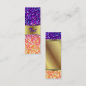 Bladwijzer Visitekaartje Glitter Grafische achterg (Voorkant / Achterkant)
