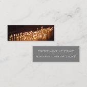 Bladwijzer visitekaartje kaarsen (Voorkant / Achterkant)