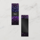 Bladwijzer Visitekaartje Paars Kristal Bling Straa (Voorkant / Achterkant)