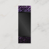 Bladwijzer Visitekaartje Paars Kristal Bling Straa (Achterkant)