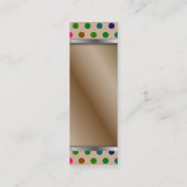 Bladwijzer Visitekaartje Polka Dots (Achterkant)