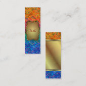 Bladwijzer Visitekaartje Vloeibare kleuren (Voorkant / Achterkant)