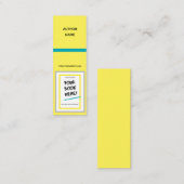 Bladwijzer voor boekondertekening, zelfhulp, non-f mini visitekaartje (Voorkant / Achterkant)