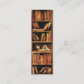 () Bladwijzer voor boekwormen Mini Visitekaartje (Voorkant)