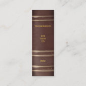 () Bladwijzer voor boekwormen Mini Visitekaartje (Achterkant)