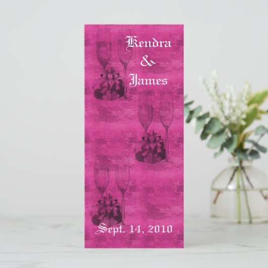 Bladwijzer voor champagne (Staand voorkant)