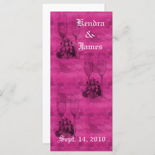 Bladwijzer voor champagne (Voorkant / Achterkant)